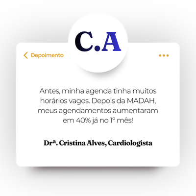 Depoimento de cliente da Agência Madah