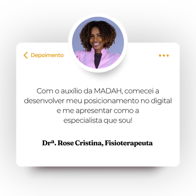 Depoimento de cliente da Agência Madah